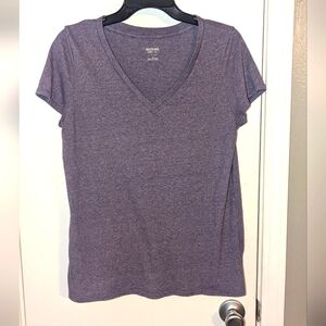 Mossimo Purple V-Neck Tee